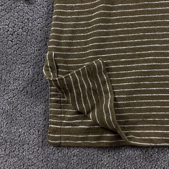 J. Jill Cotton Brown Striped Tunic Women's 3X Long Sleeve Vented Hem Sweater - Picture 2 of 10